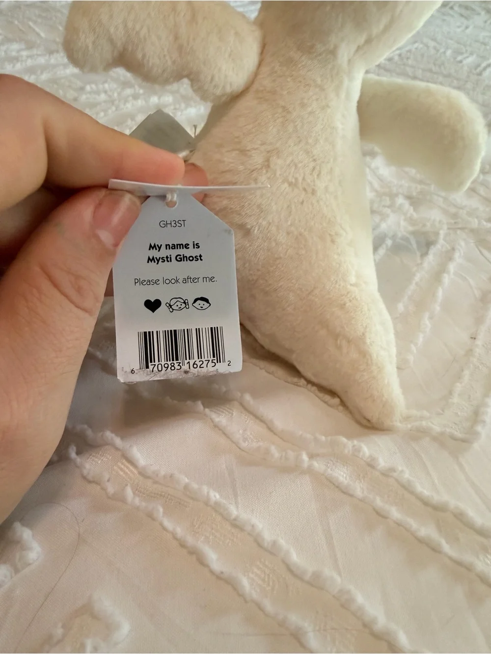 Jellycat Mysti Ghost, Retired, NWT
